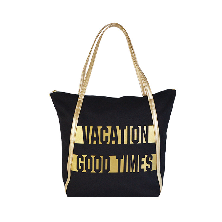 High Quality Canvas And Leather Tote Bag