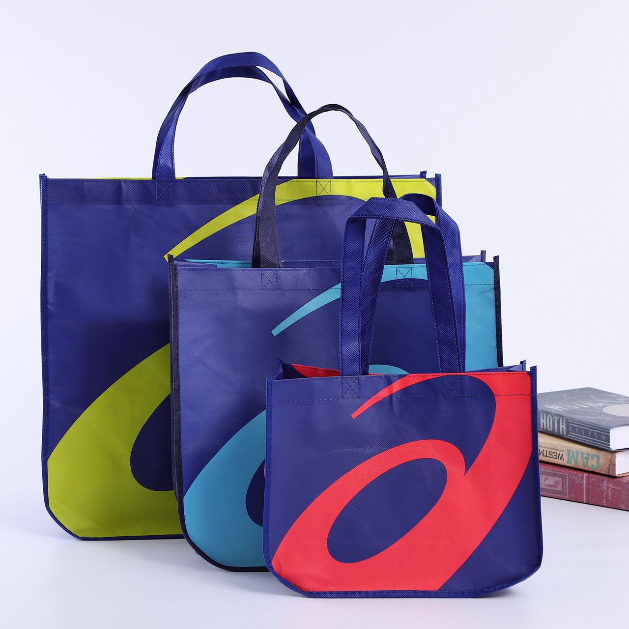 Custom Logo Printed PP Non‑Woven Tote Bag, Reusable Eco‑Friendly Shopping Promotional Gift Bag