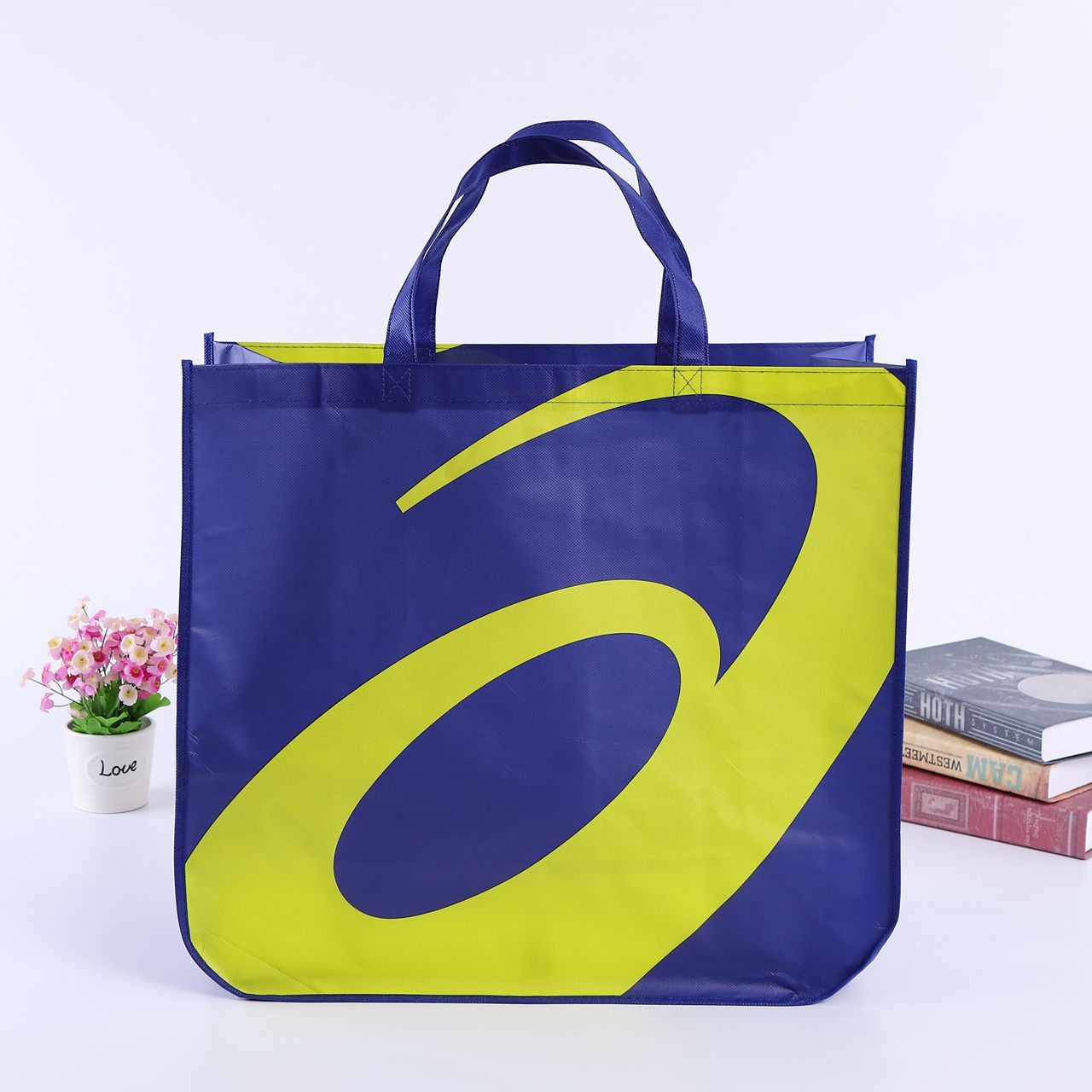 Custom Logo Printed PP Non‑Woven Tote Bag, Reusable Eco‑Friendly Shopping Promotional Gift Bag