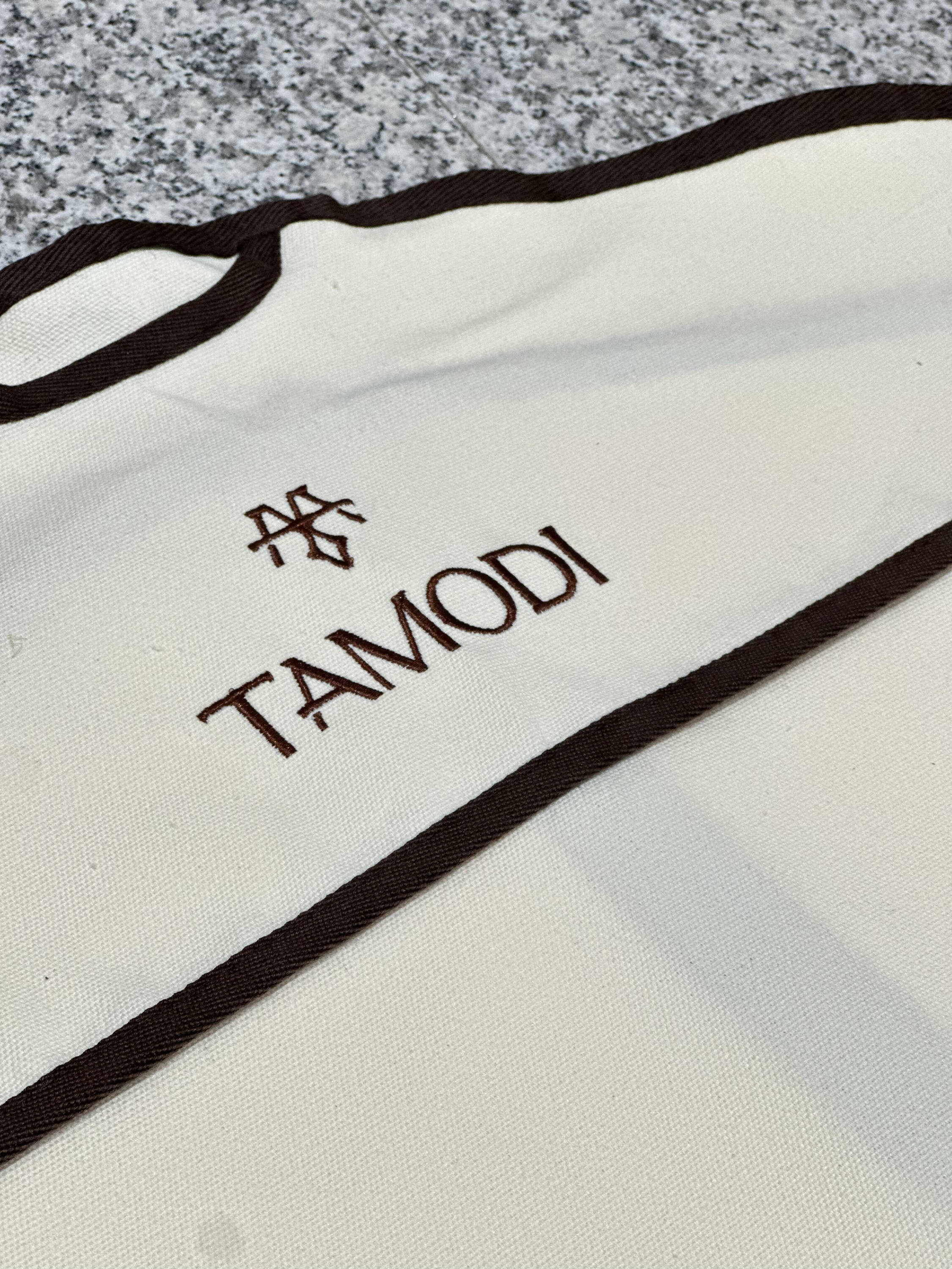 Fashion Cotton Garment Bag with Customized Logo Print